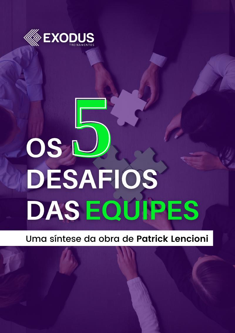 Capa do e-book Os 5 desafios das equipes
